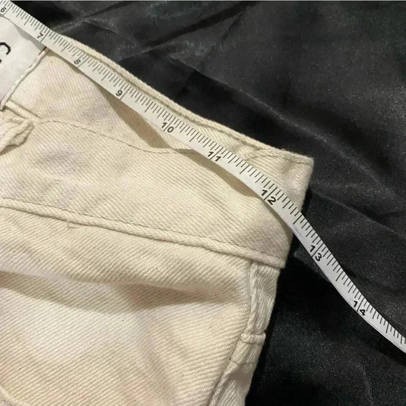 🎈BDG Y2K High waisted distressed baggy cream  jeans - Picture 5 of 8